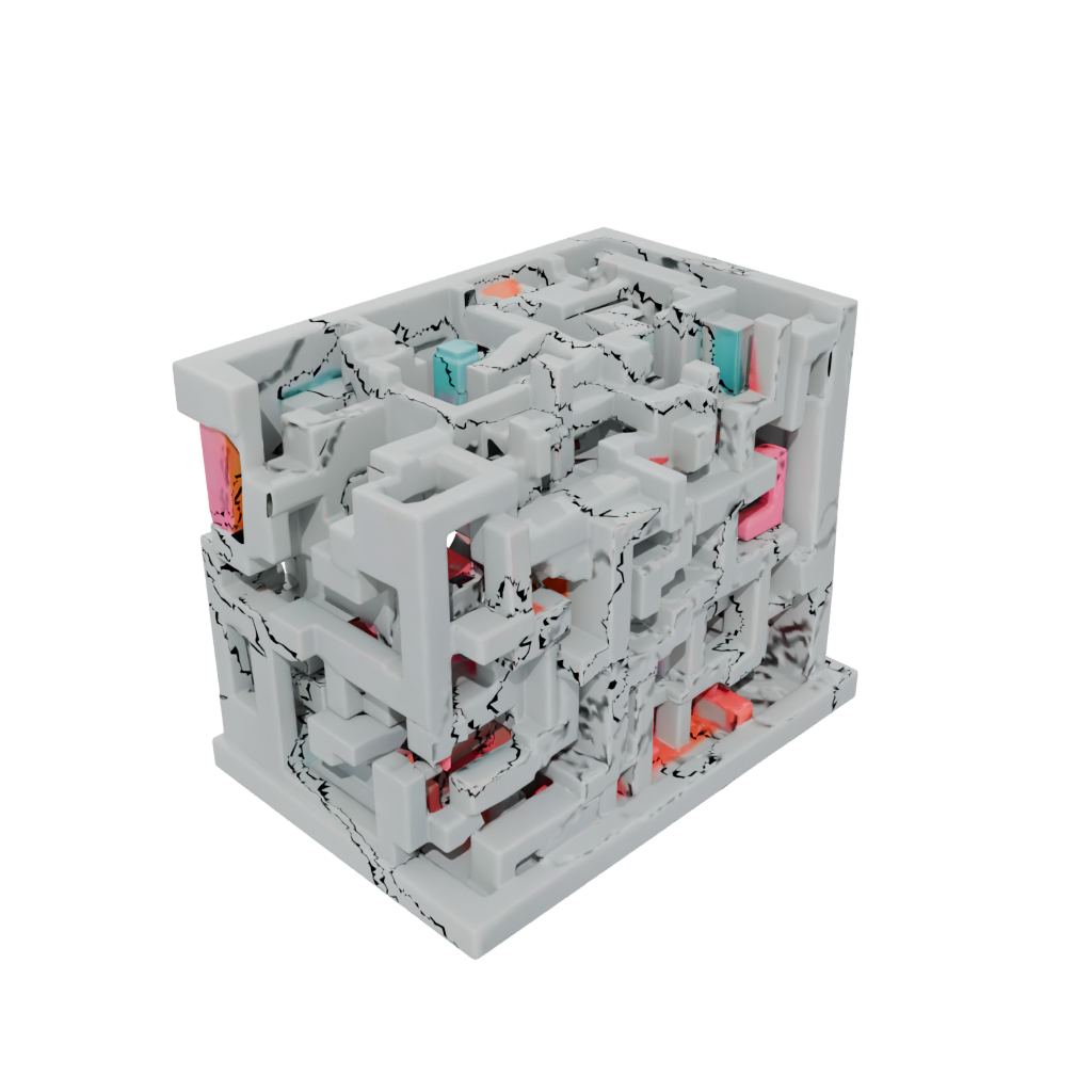 Neon Big Marble Maze Pocket Puzzle