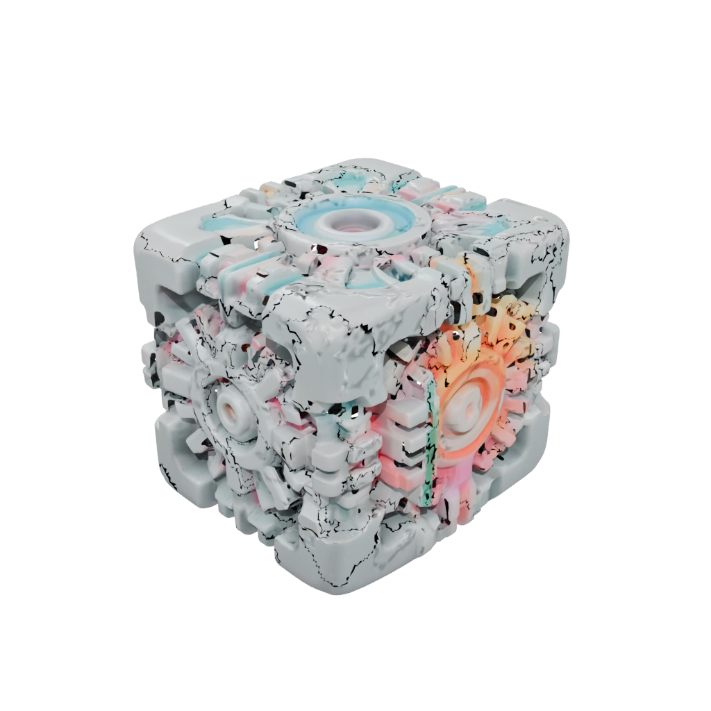 Neon Big Pocket Gear Cube