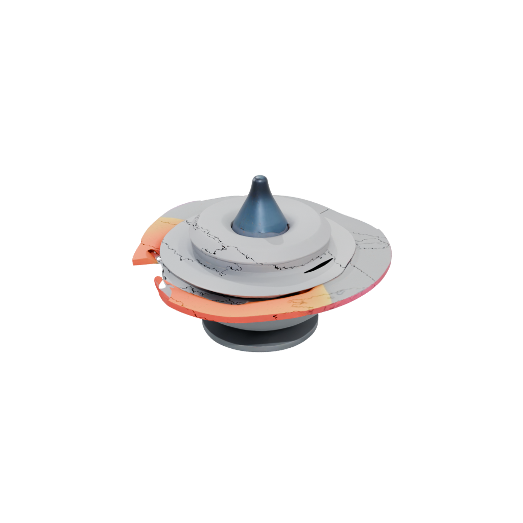 Neon Big Spinning Top Set