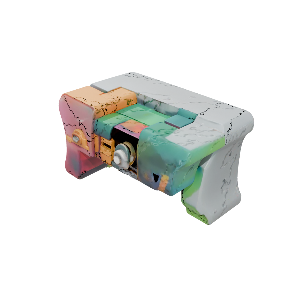 Neon Big Tri-Bar Flip Toy