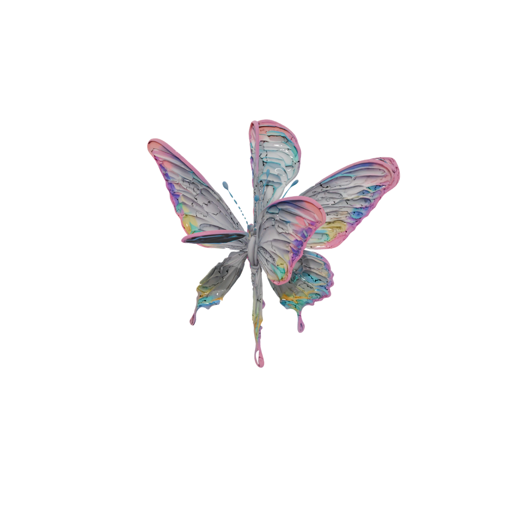 Neon Soft Articulated Butterfly