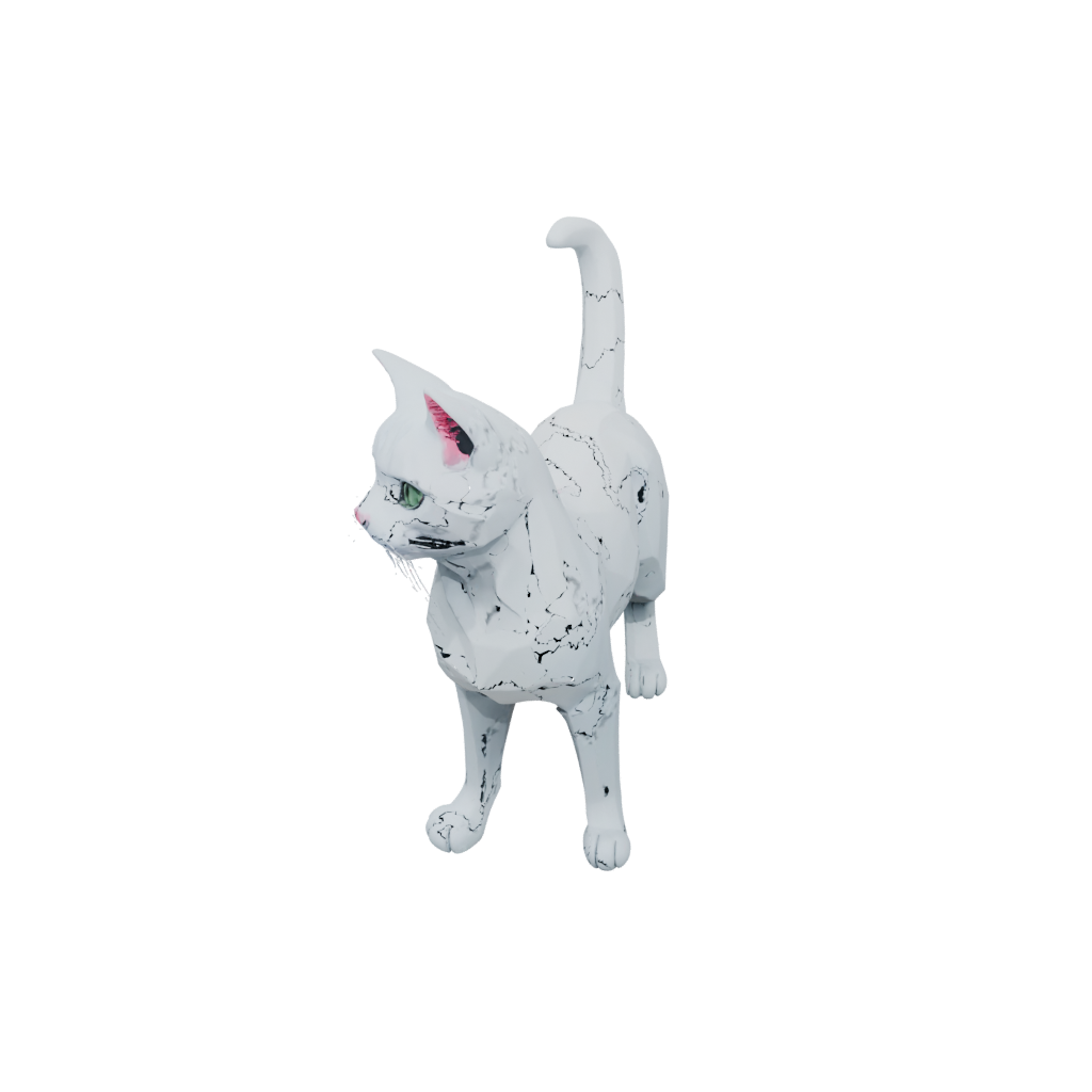 Neon Soft Articulated Cat