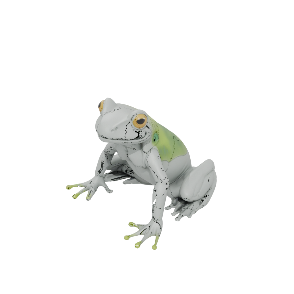 Neon Soft Articulated Frog