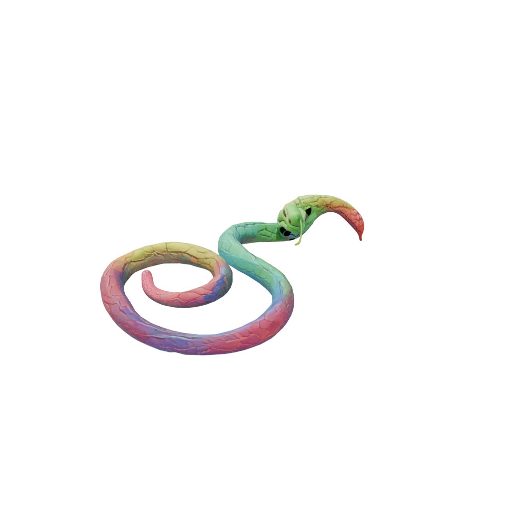 Neon Soft Articulated Snake Long