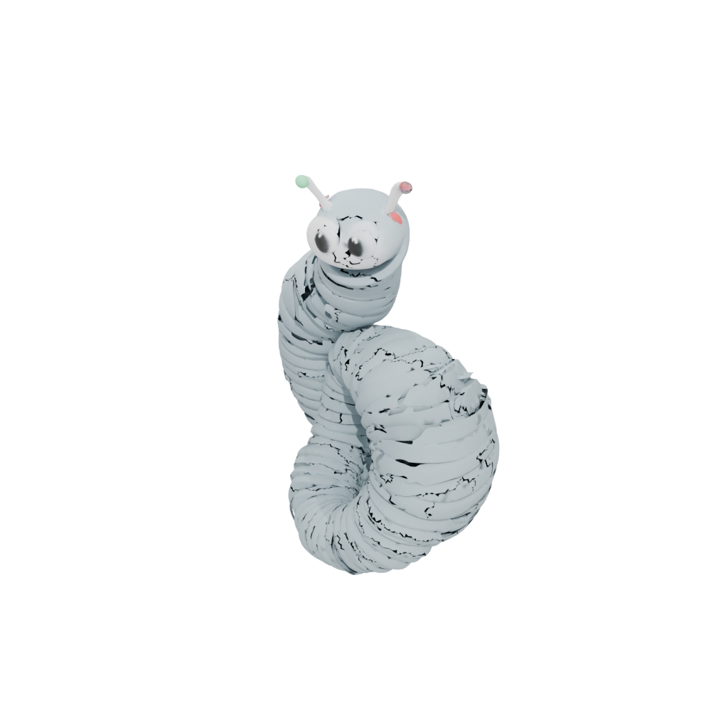 Neon Soft Articulated Worm
