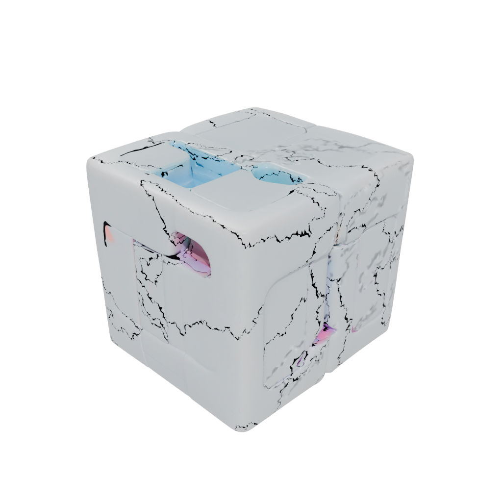 Neon Soft Infinity Flip Cube