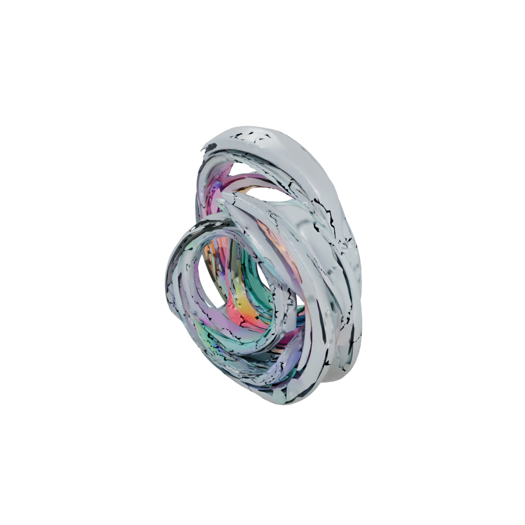 Neon Soft Nested Rotating Rings