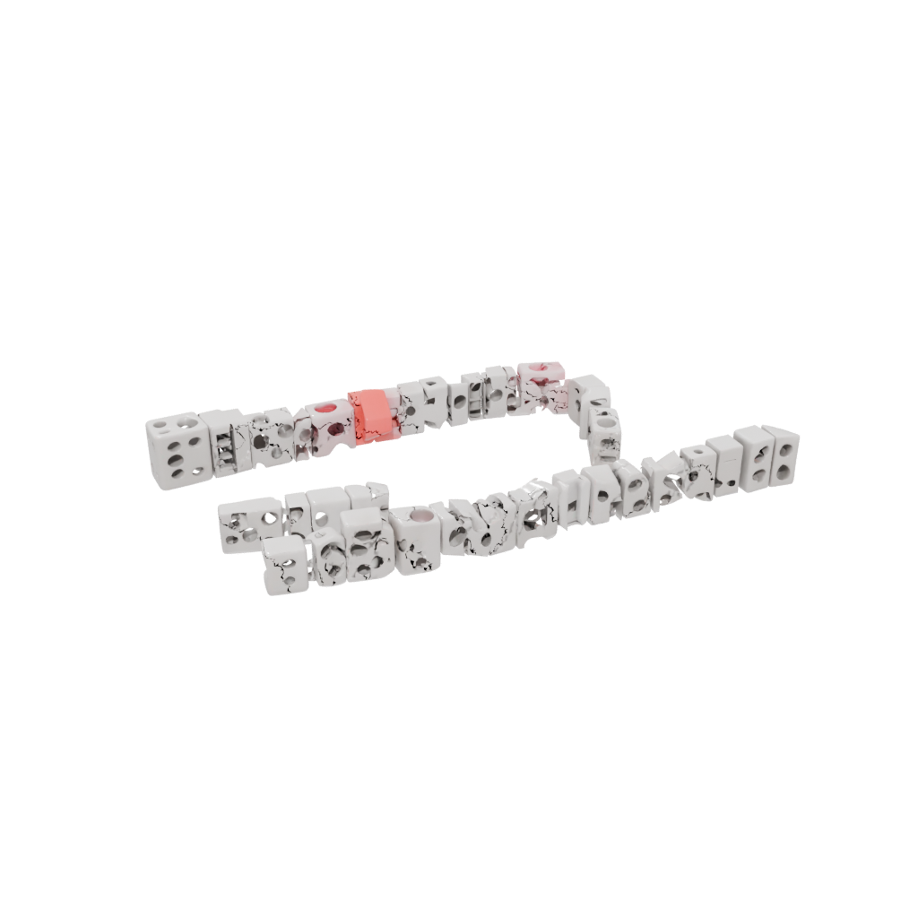 Neon Soft Pivot Domino Chain