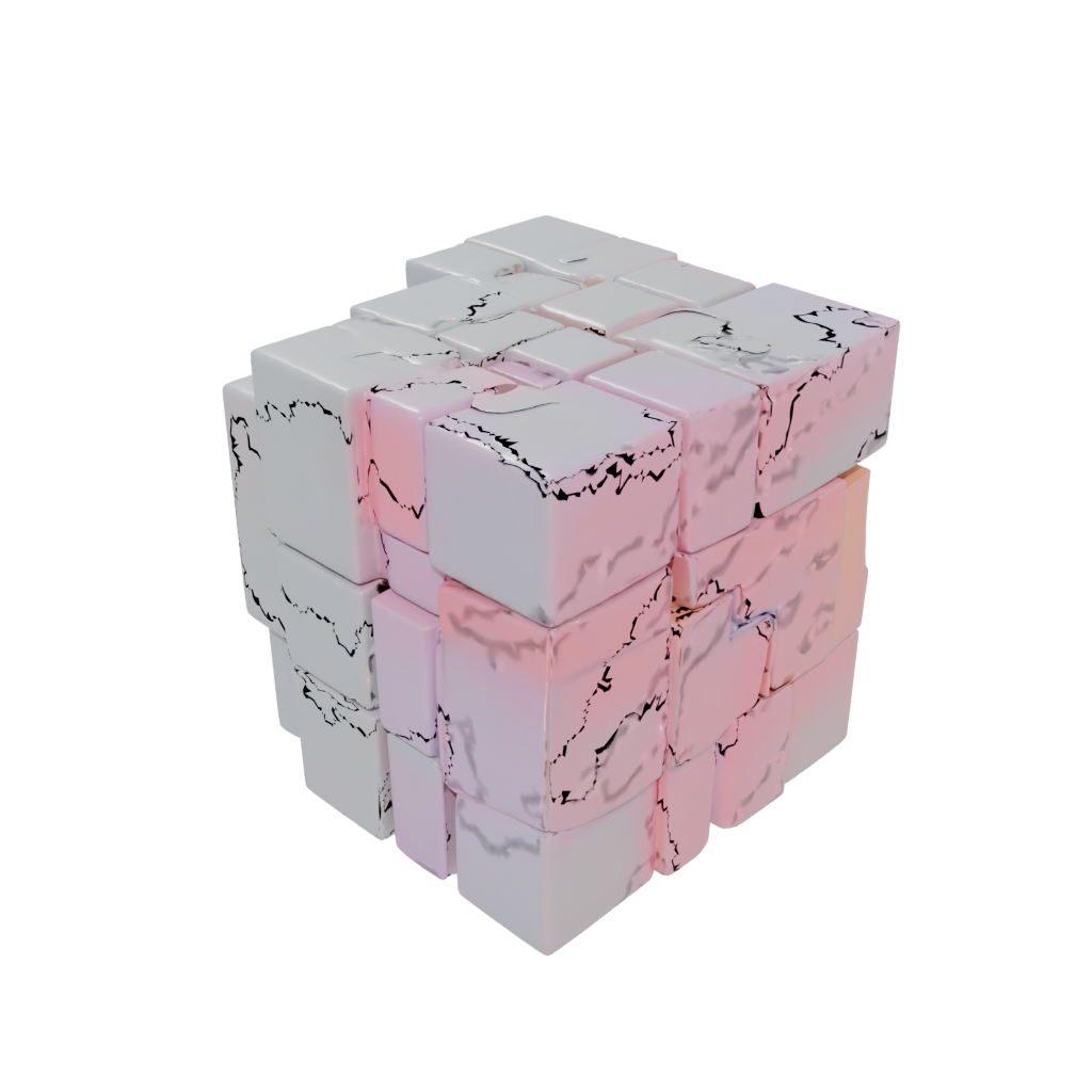 Neon Soft Slide-Puzzle Cube