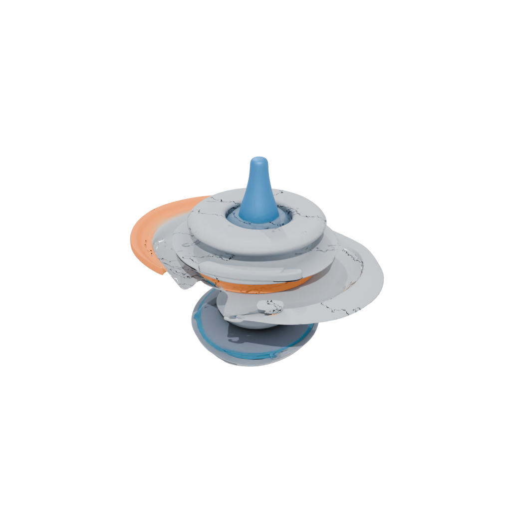 Neon Soft Spinning Top Set