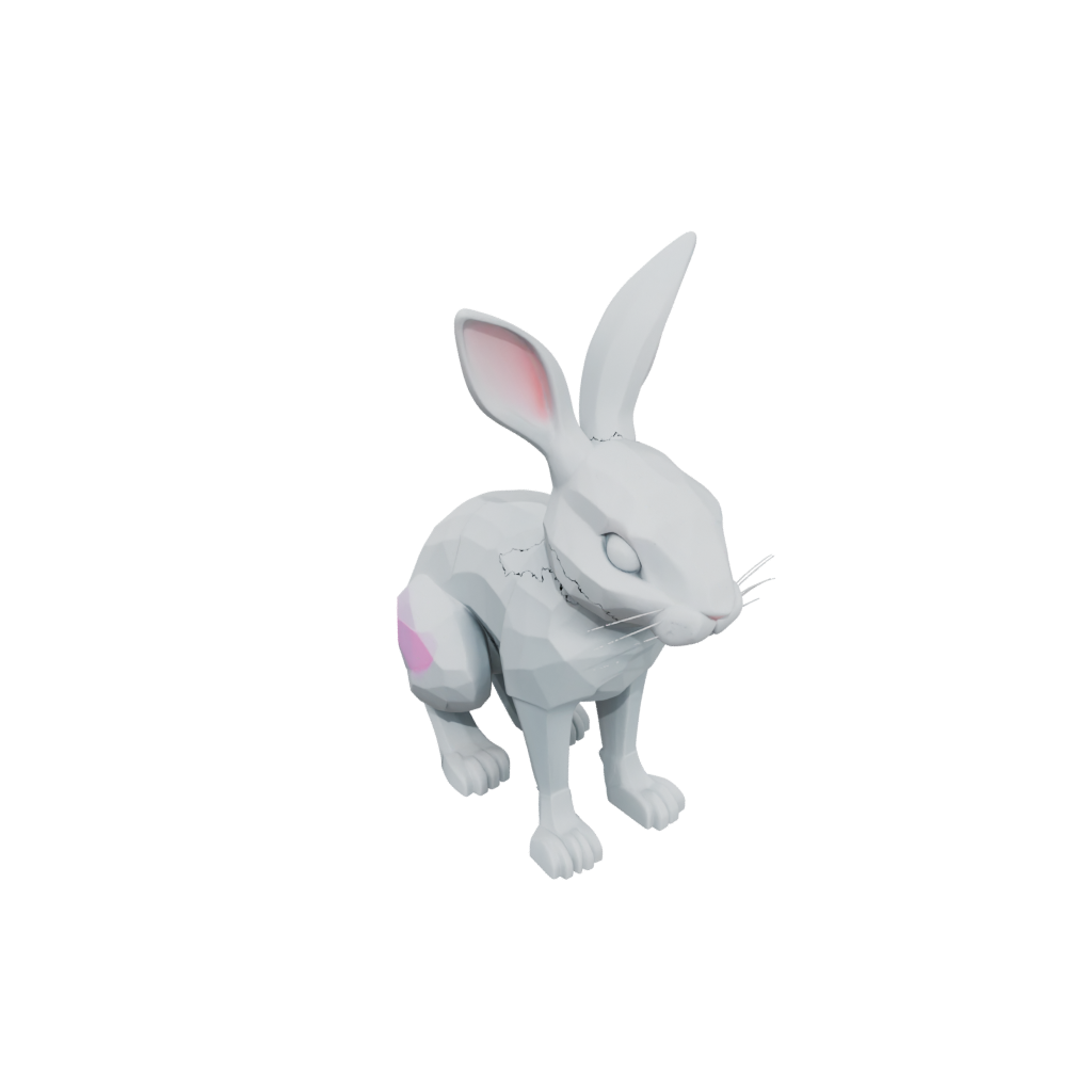 Neon Articulated Bunny