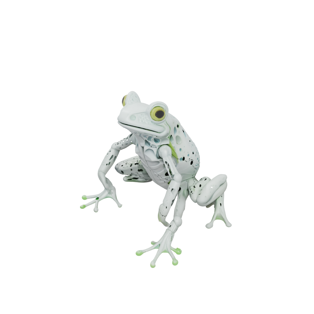 Neon Articulated Frog