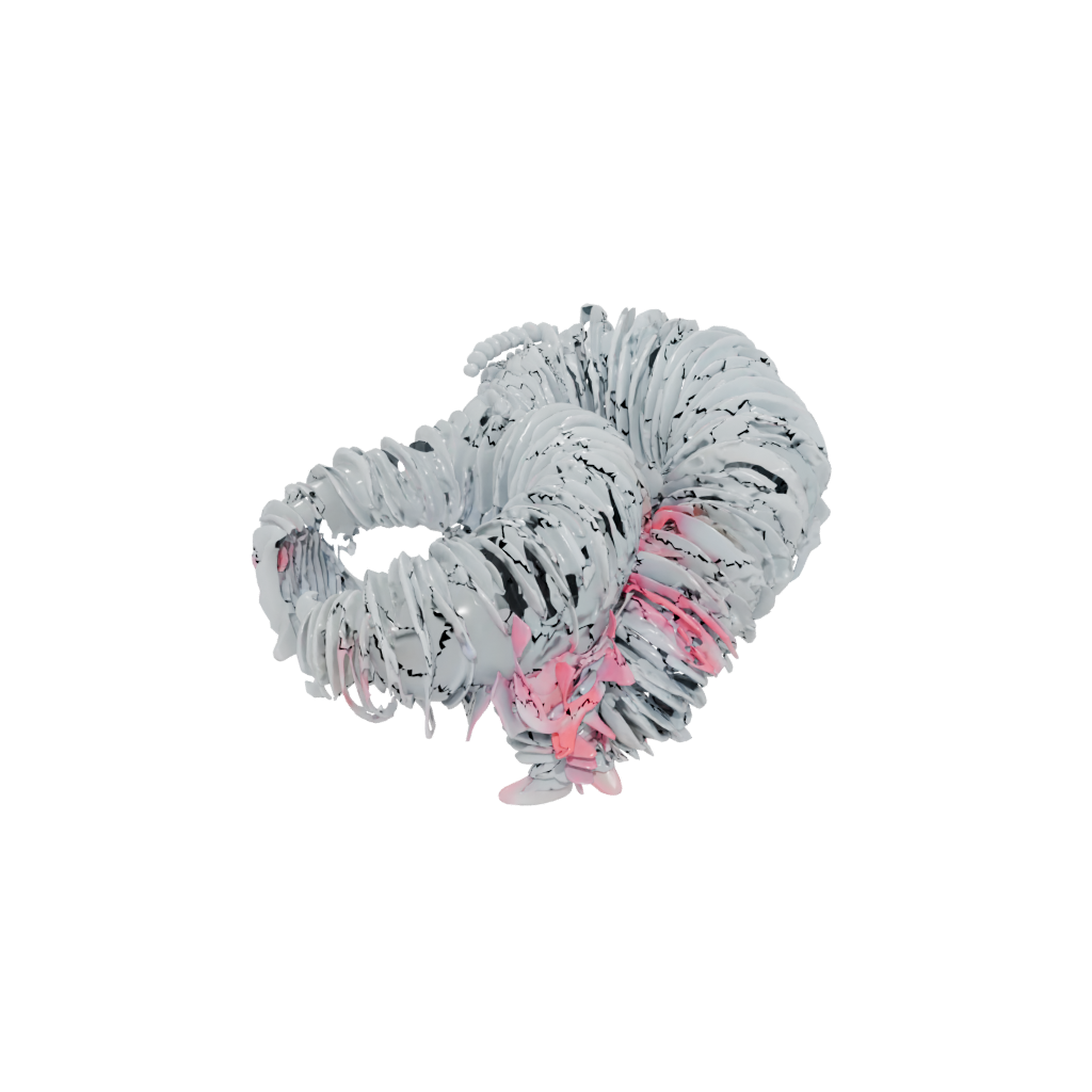 Neon Articulated Millipede