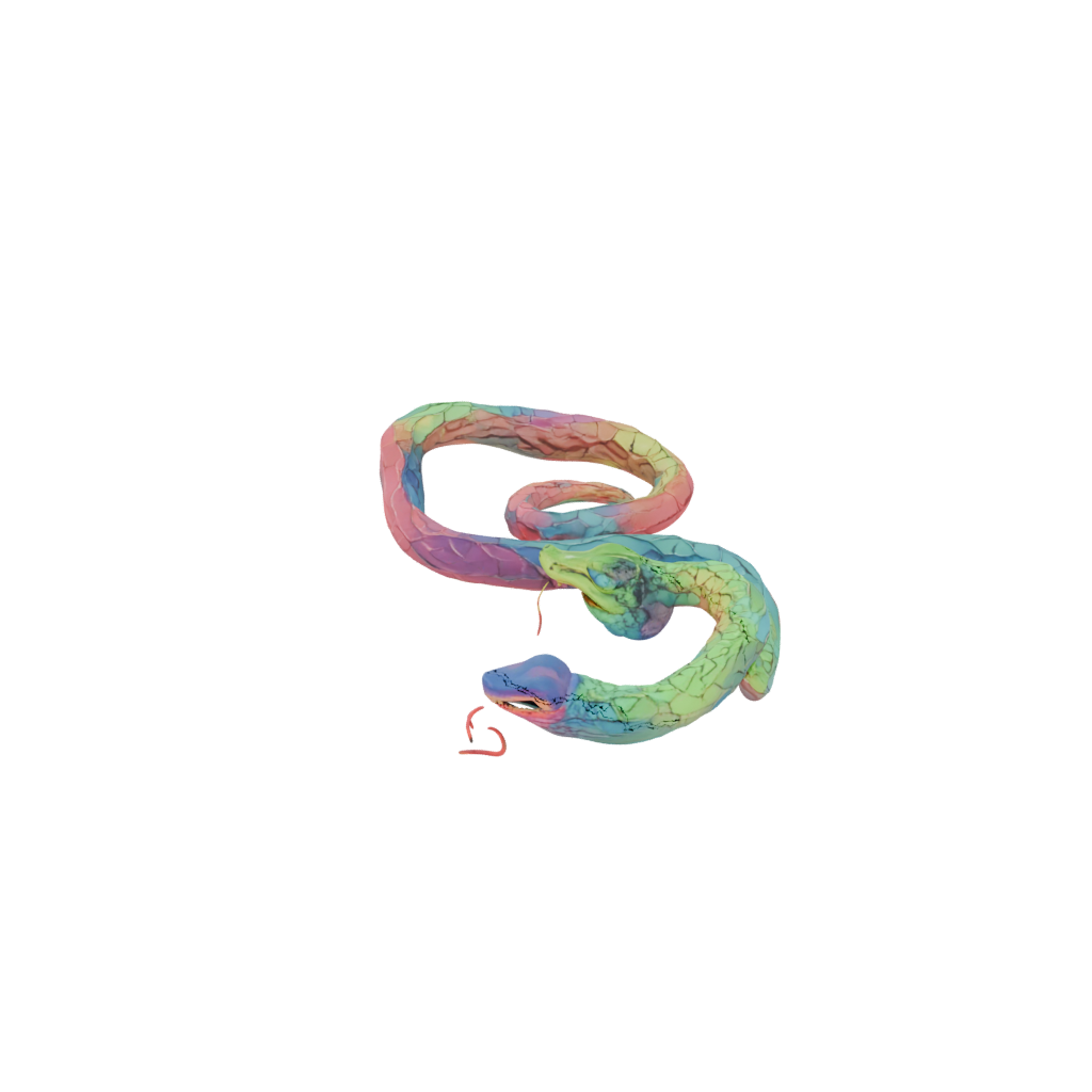 Neon Articulated Snake Long