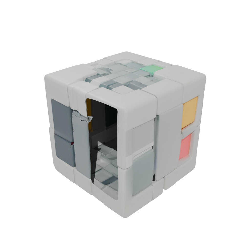 Neon Infinity Flip Cube