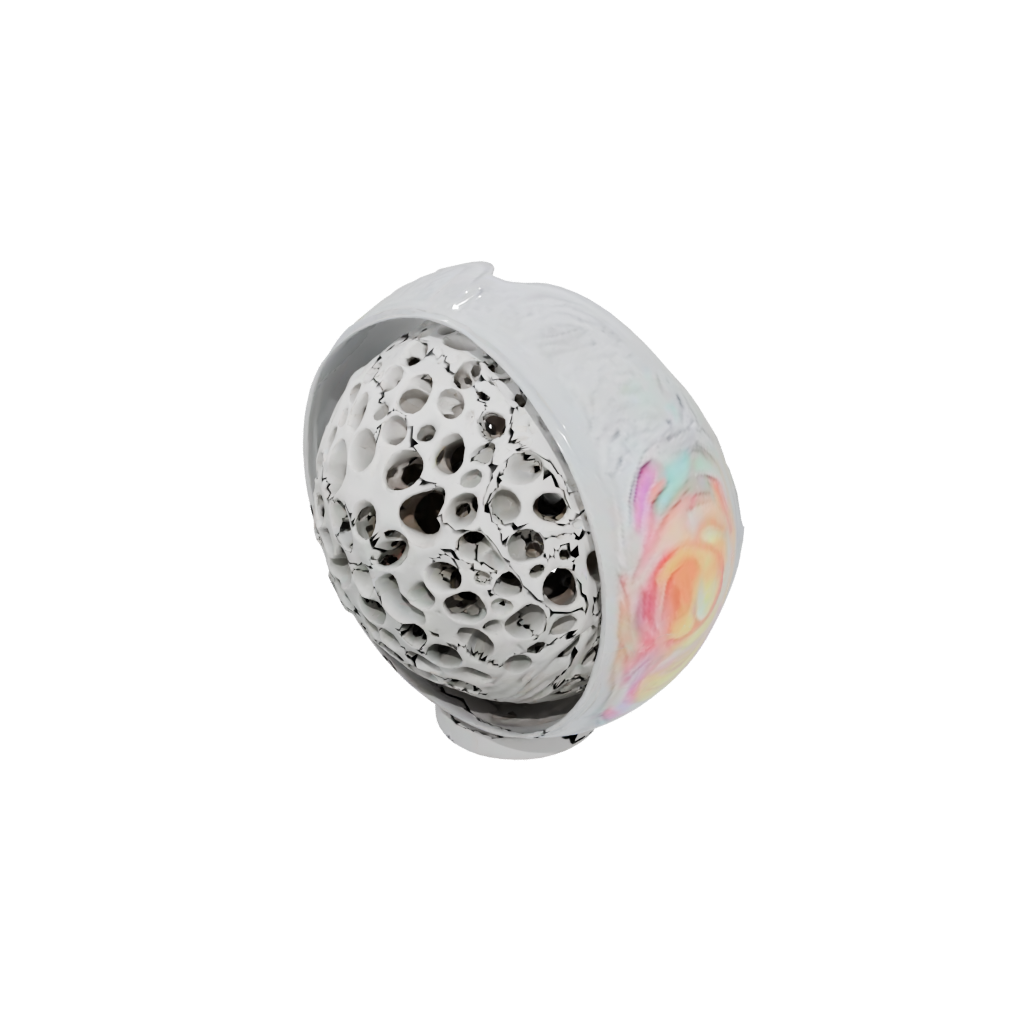 Neon Kinetic Flow Ball