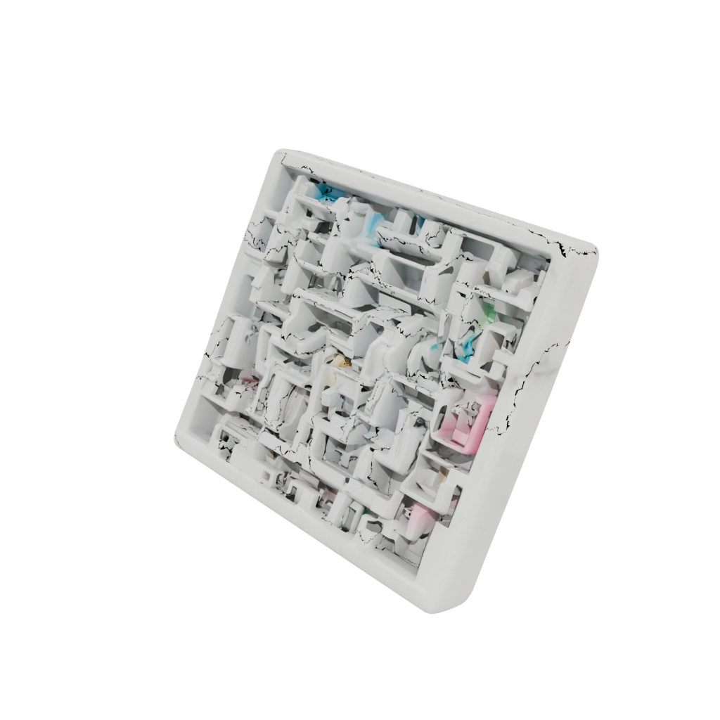Neon Marble Maze Pocket Puzzle