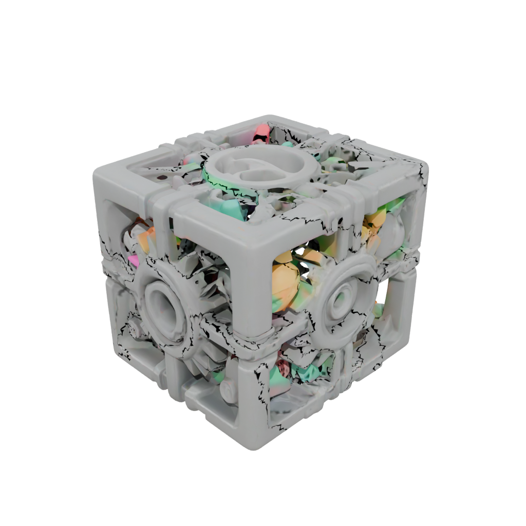 Neon Pocket Gear Cube