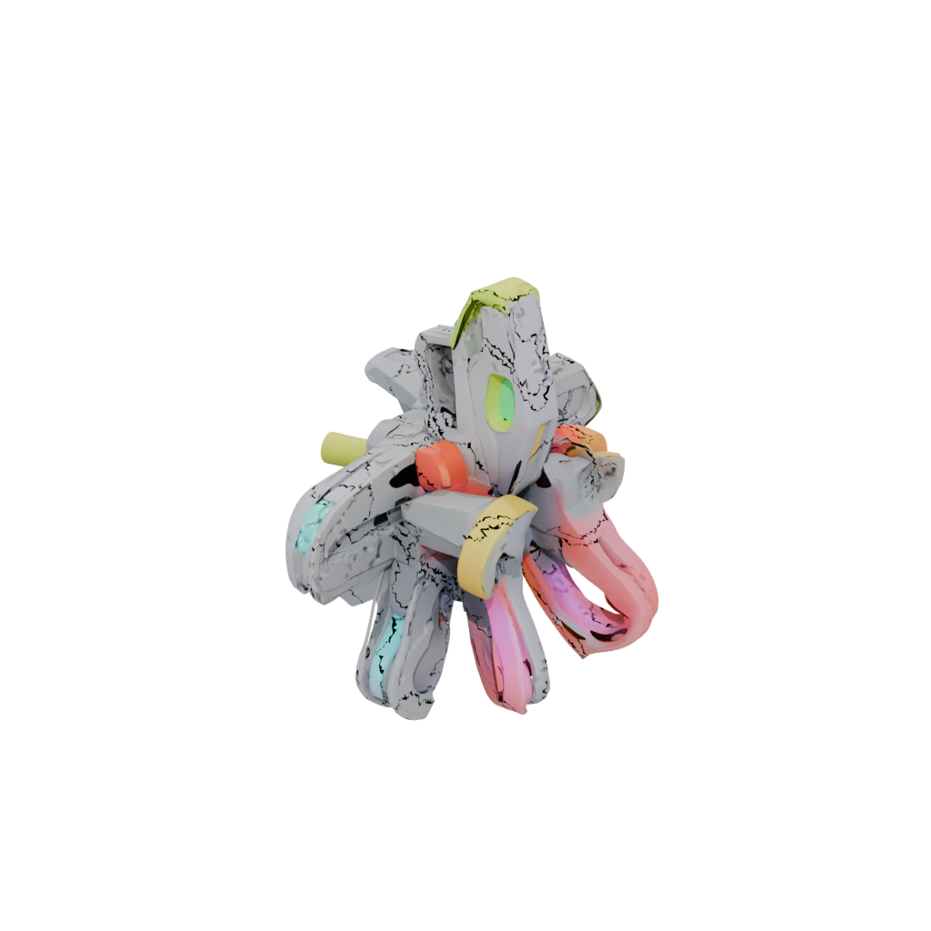 Neon Tri-Bar Flip Toy