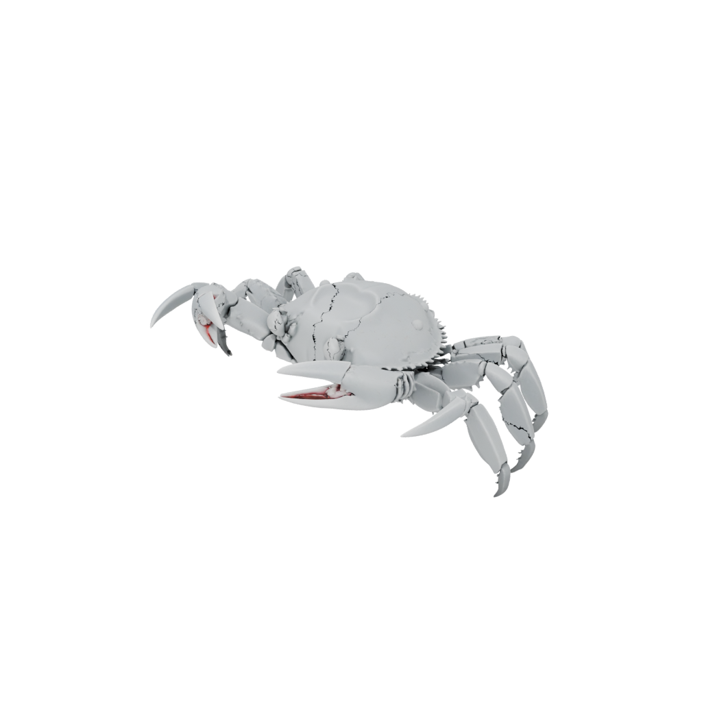 Neon Textured Articulated Crab