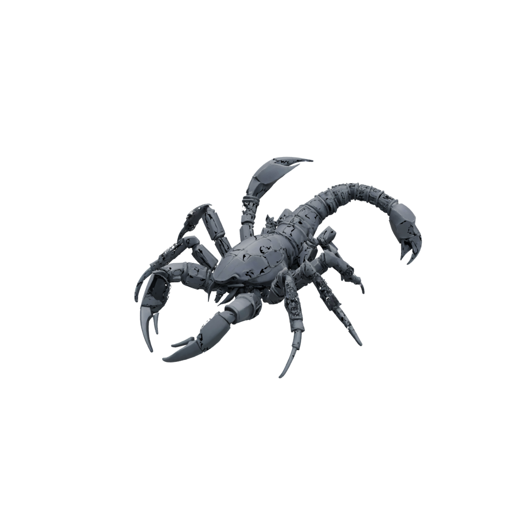 Neon Textured Articulated Scorpion