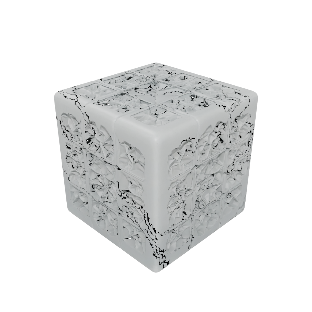 Neon Textured Infinity Flip Cube