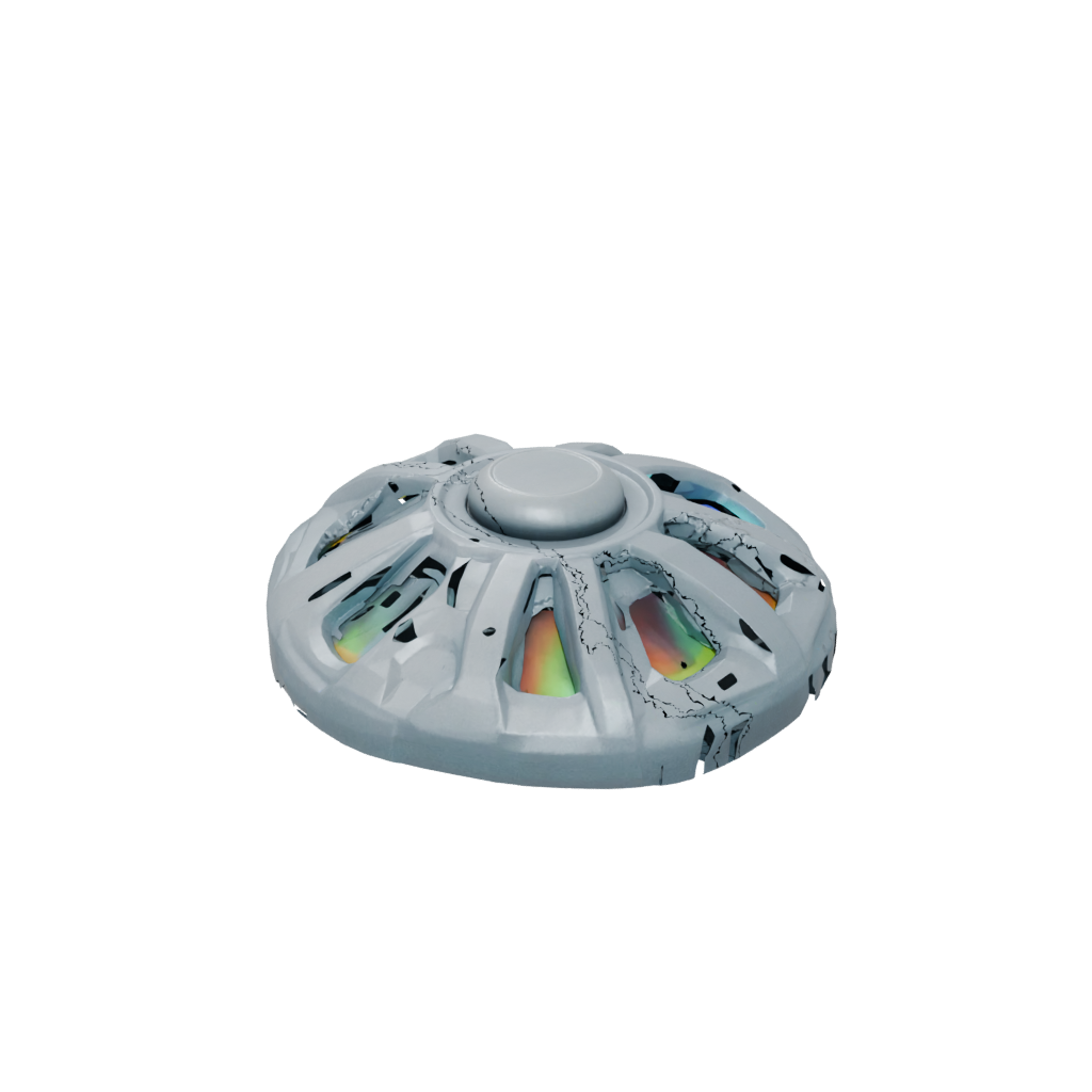 Neon Textured Rolling Hex Spinner