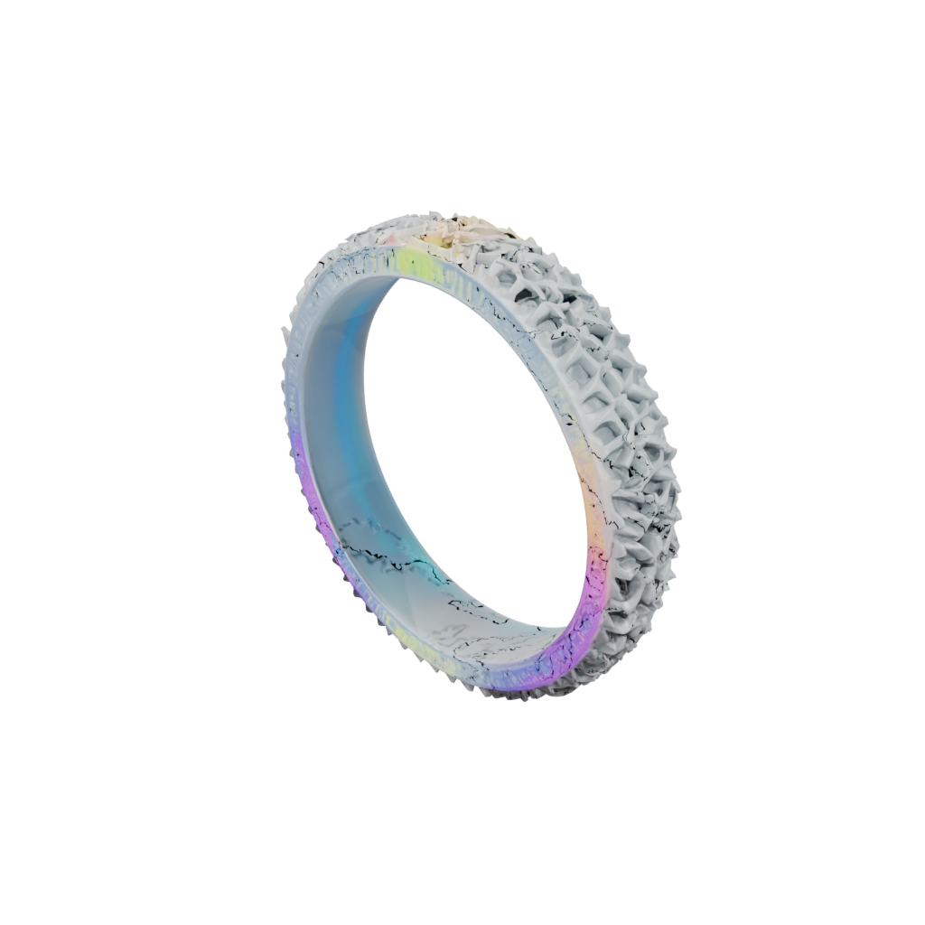 Neon Textured Sensory Chain Ring