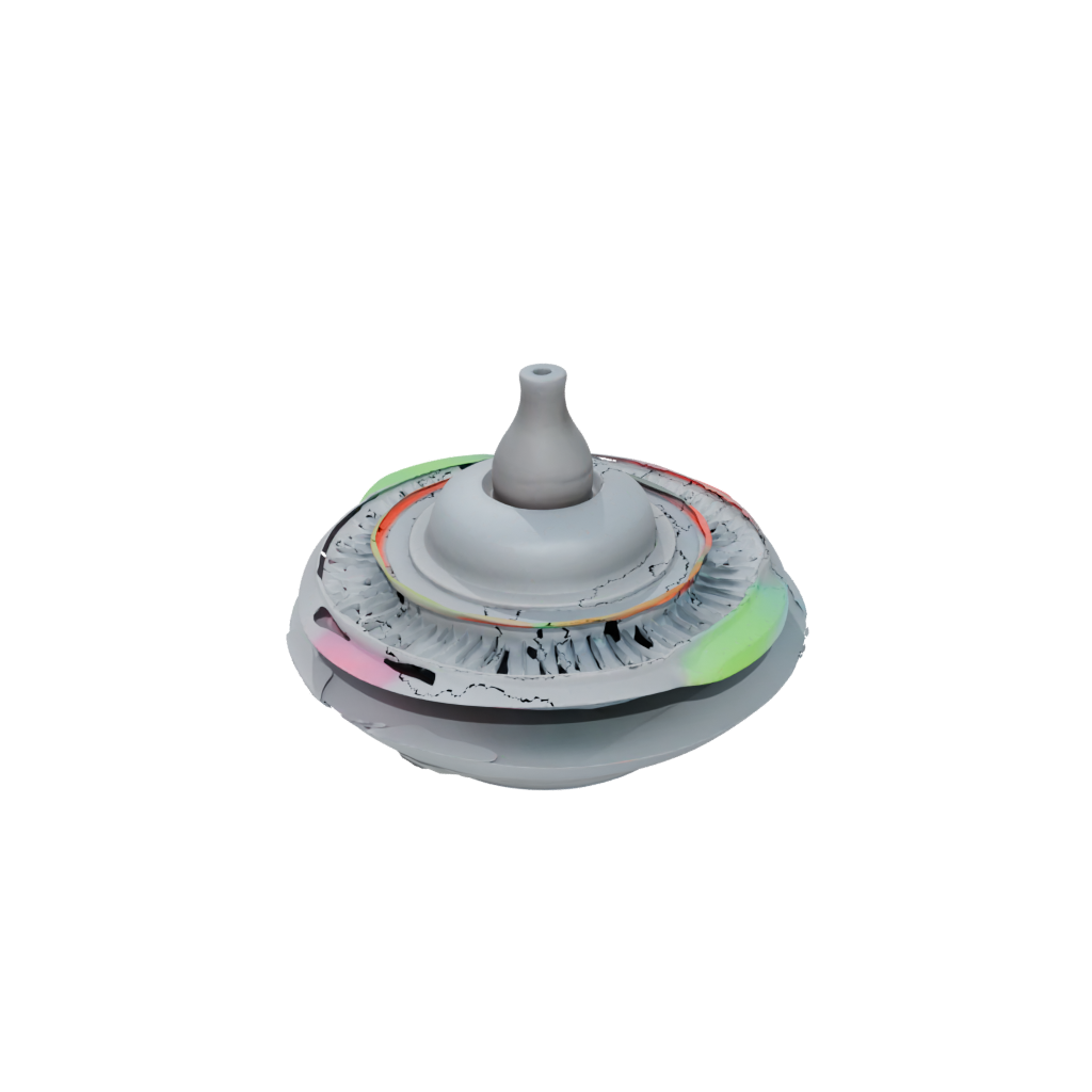 Neon Textured Spinning Top Set