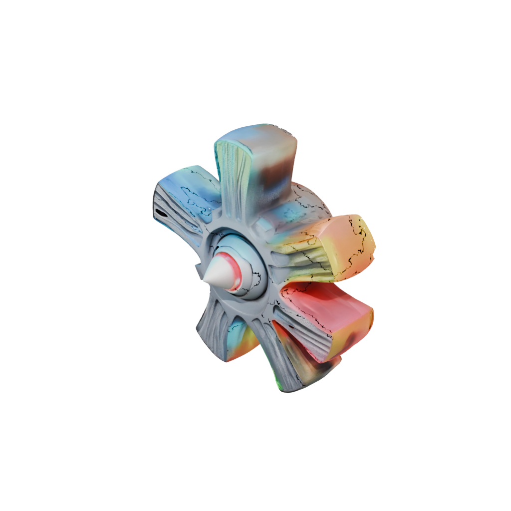 Neon Textured Three-Prong Spinner