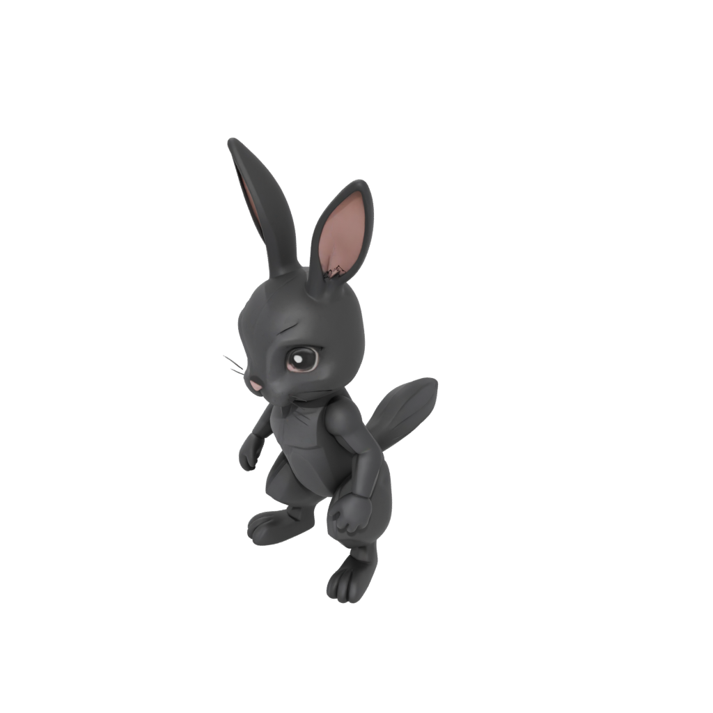 Obsidian Pocket Articulated Bunny