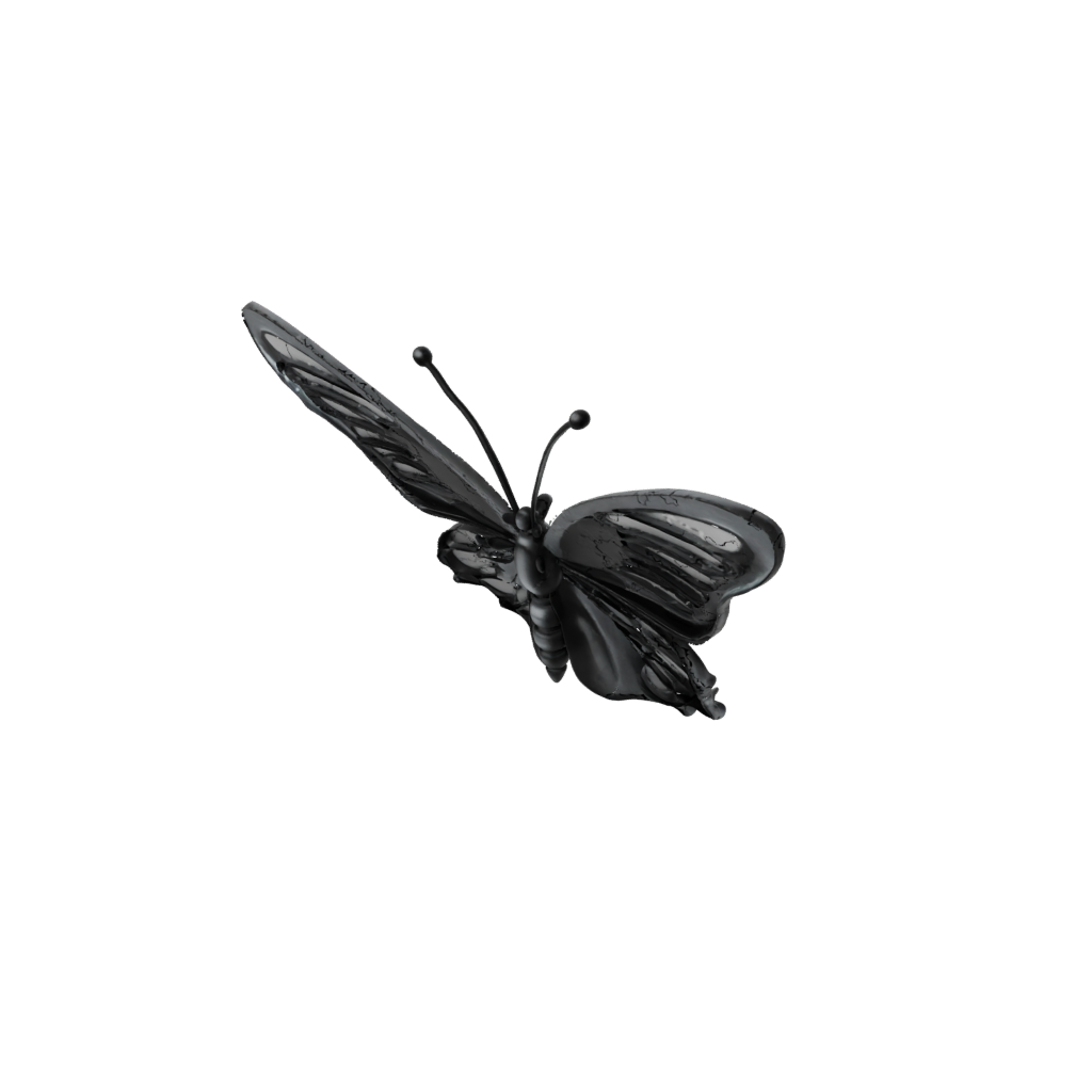 Obsidian Pocket Articulated Butterfly