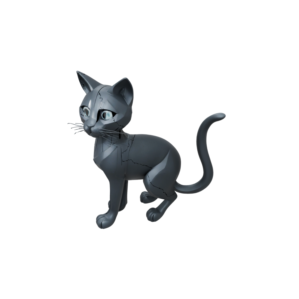 Obsidian Pocket Articulated Cat