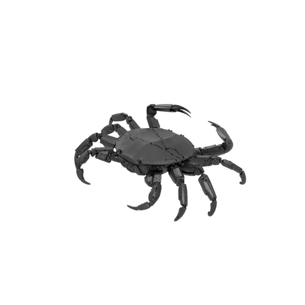 Obsidian Pocket Articulated Crab