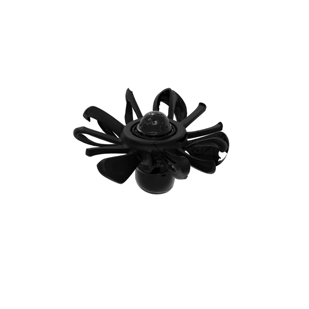 Obsidian Pocket Articulated Gyroscope Spinner
