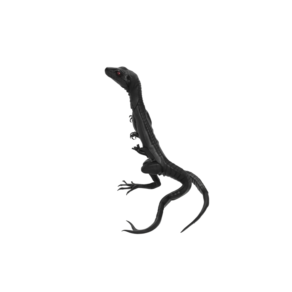 Obsidian Pocket Articulated Lizard