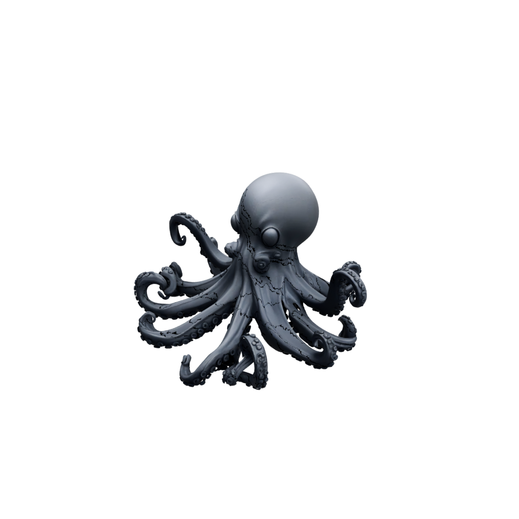 Obsidian Pocket Articulated Octopus Mini