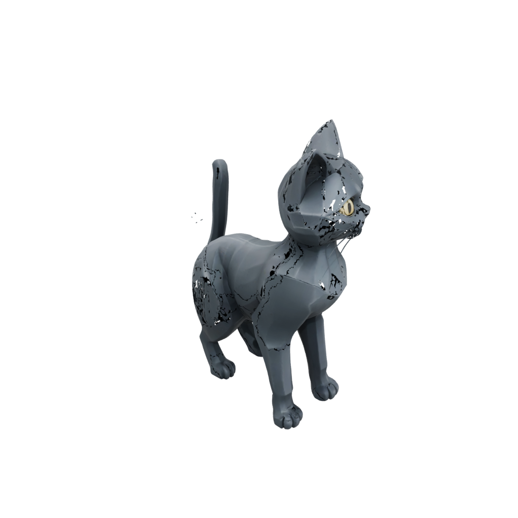 Obsidian Big Articulated Cat