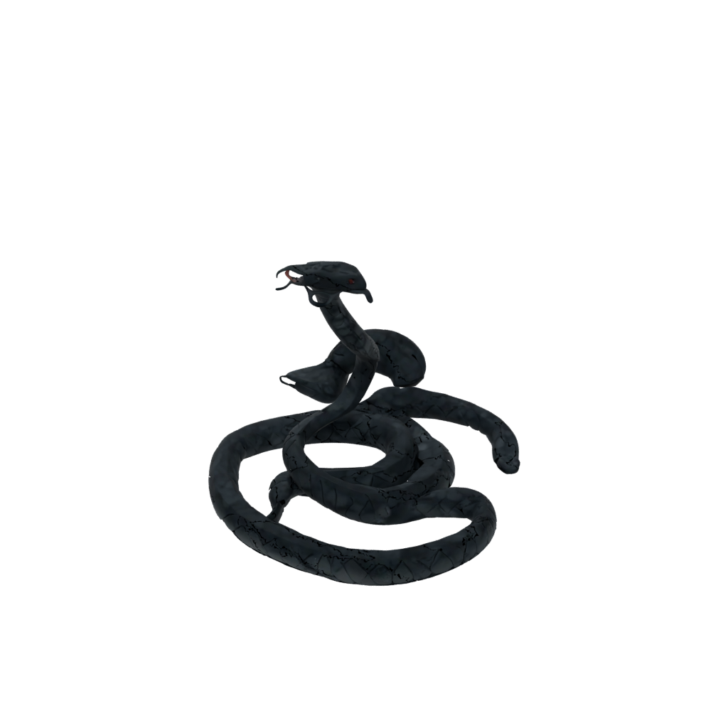 Obsidian Big Articulated Snake Long