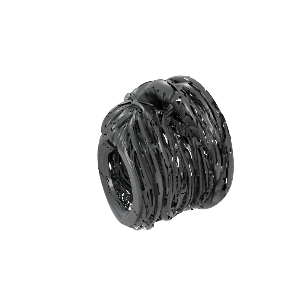 Obsidian Big Compression Spring Toy
