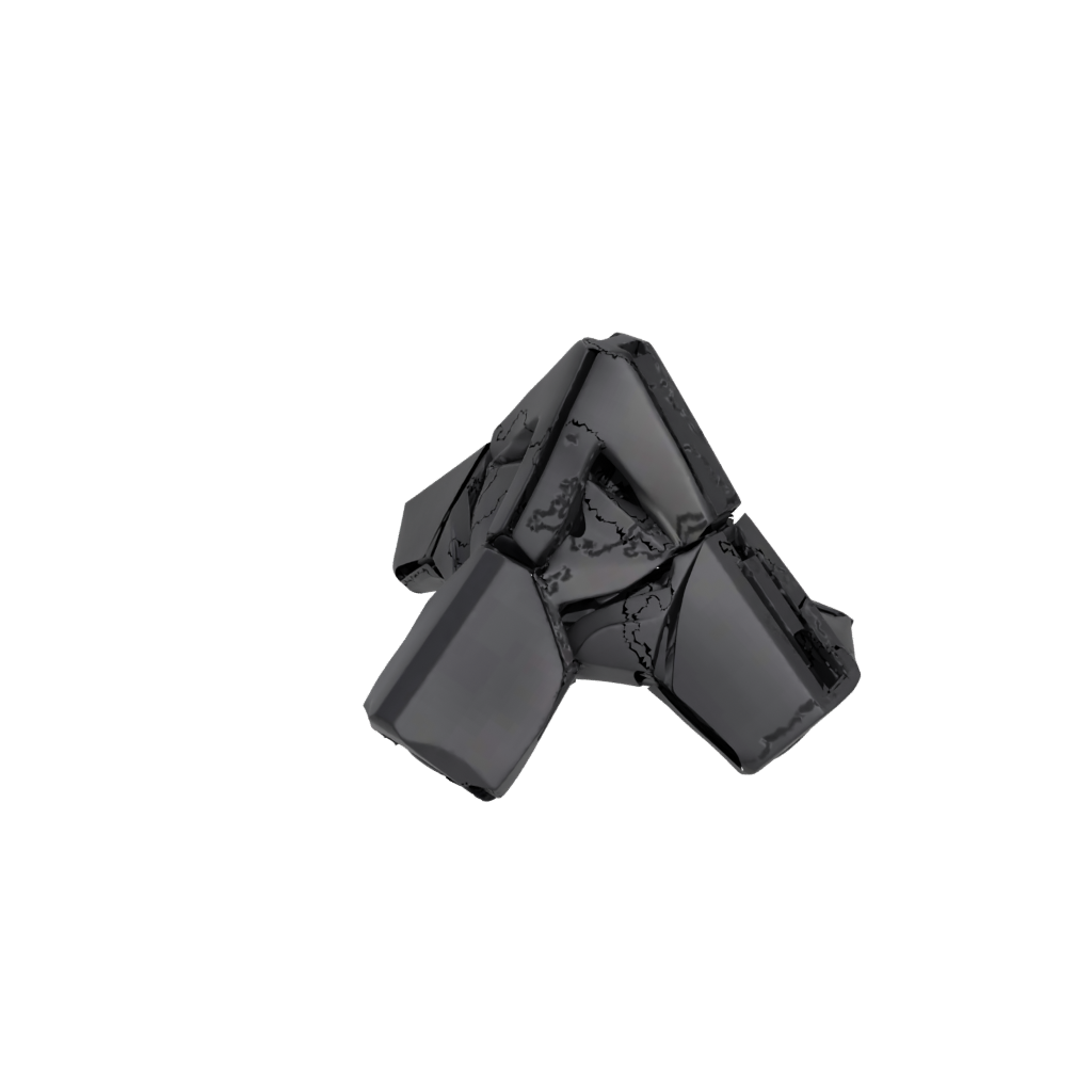 Obsidian Big Tri-Bar Flip Toy