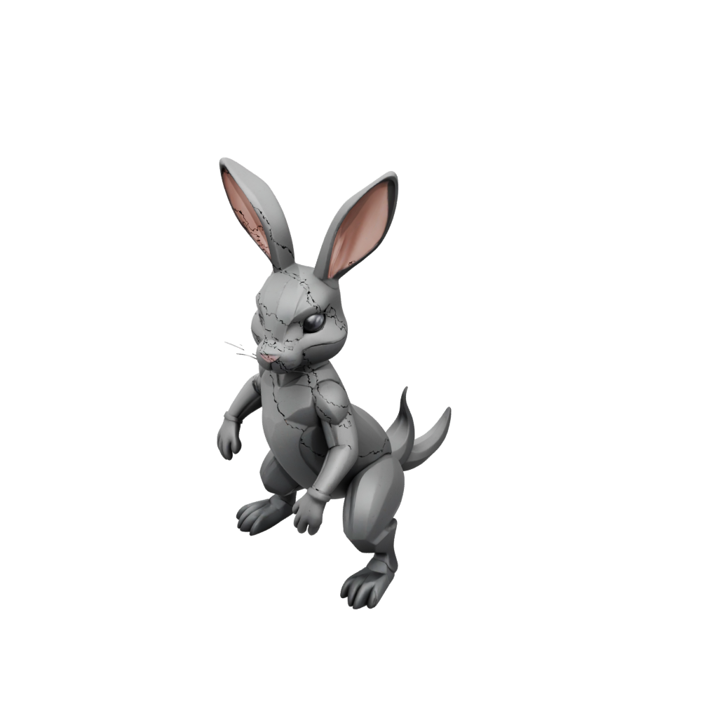 Obsidian Soft Articulated Bunny