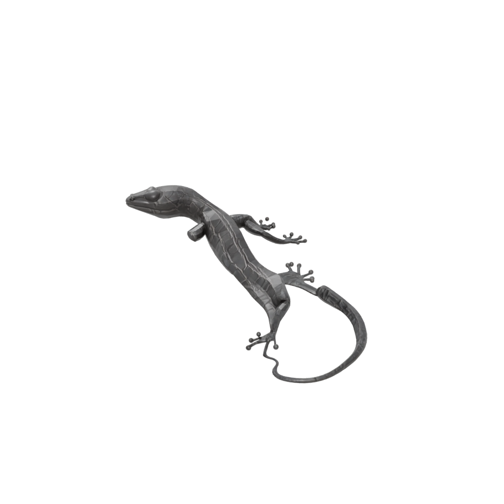Obsidian Soft Articulated Gecko