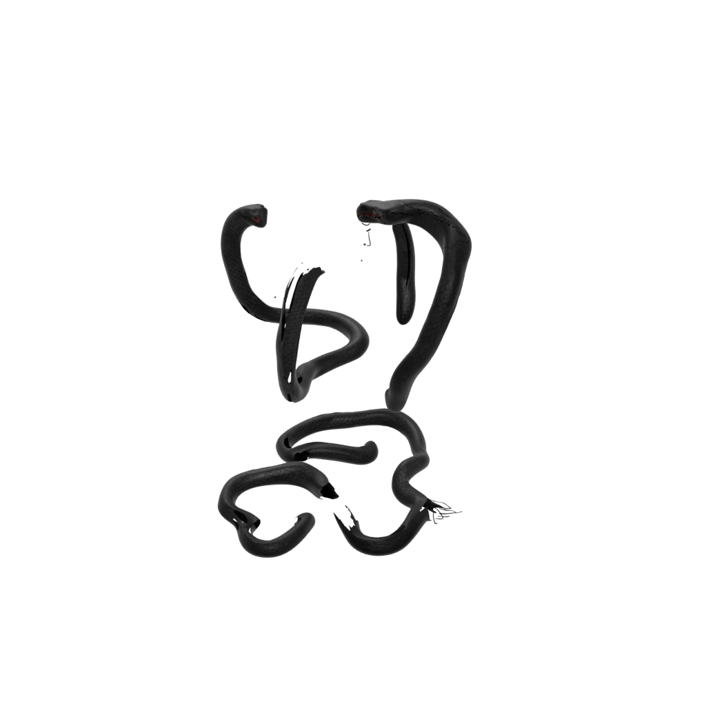 Obsidian Soft Articulated Snake Long