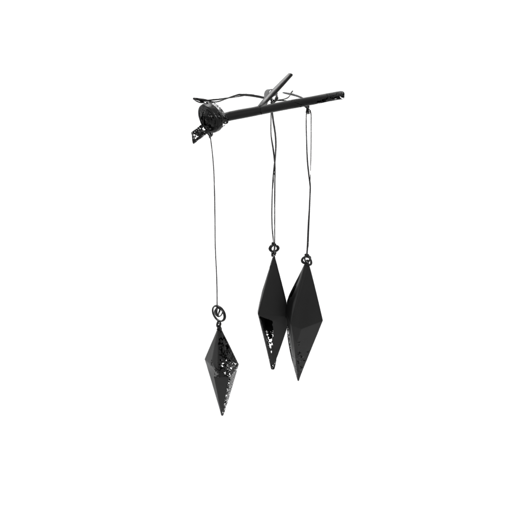 Obsidian Soft Click-Clack Pendulum Toy