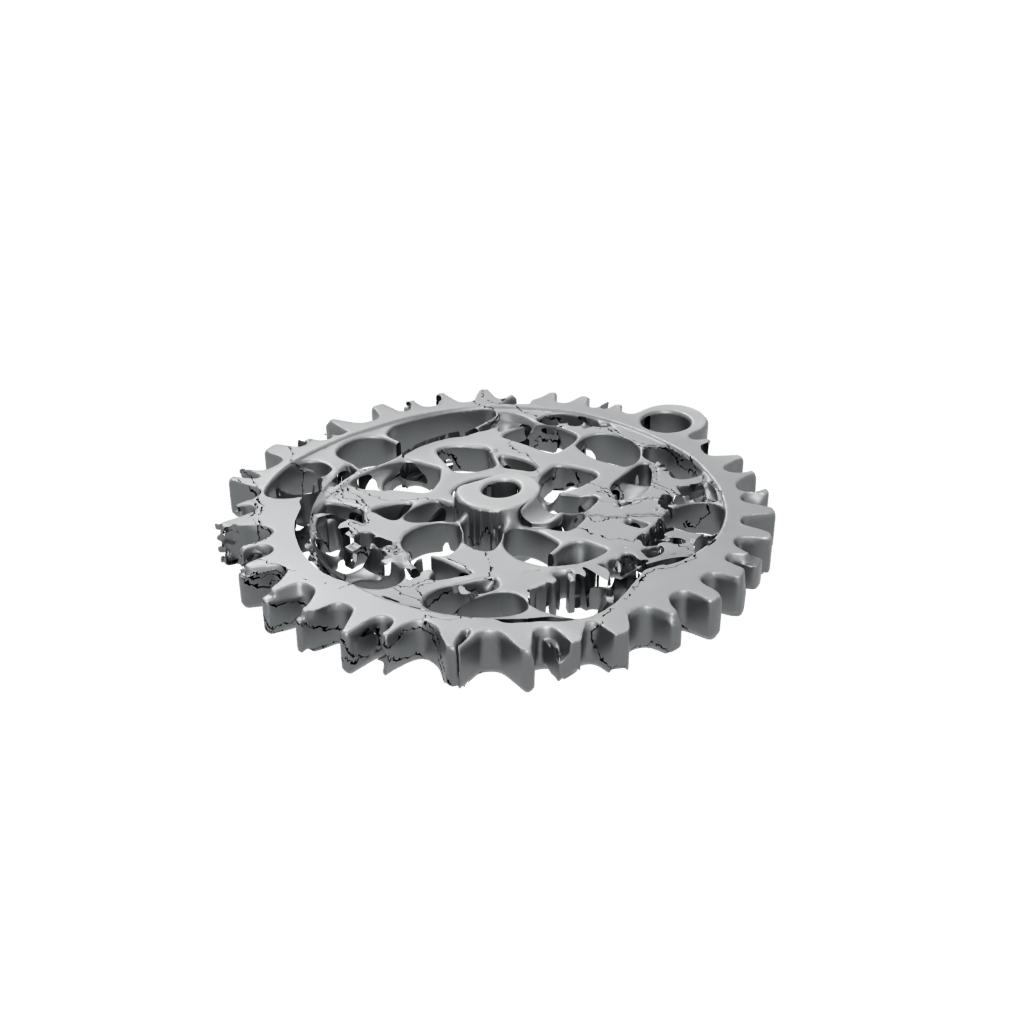 Obsidian Soft Gear-Train Fidget