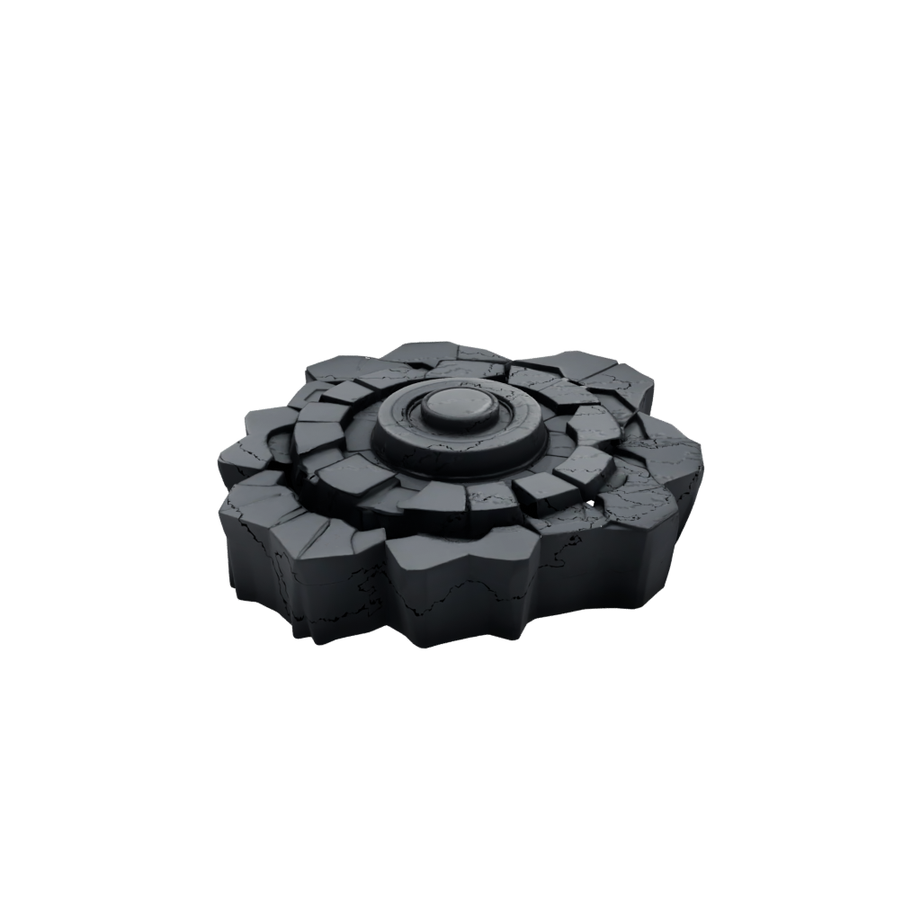 Obsidian Soft Rolling Hex Spinner