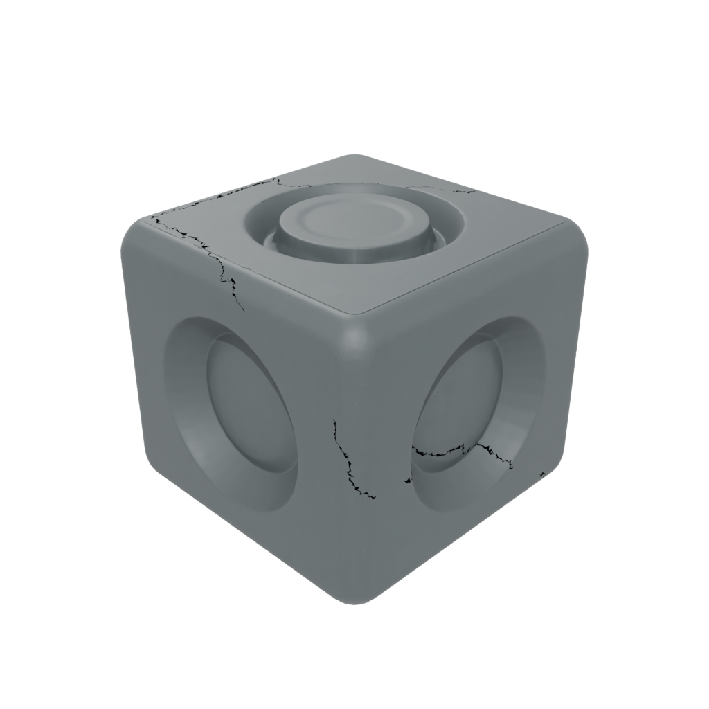 Obsidian Soft Squeeze Stress Cube