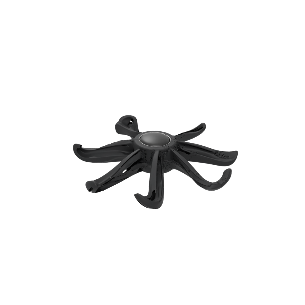 Obsidian Soft Three-Prong Spinner