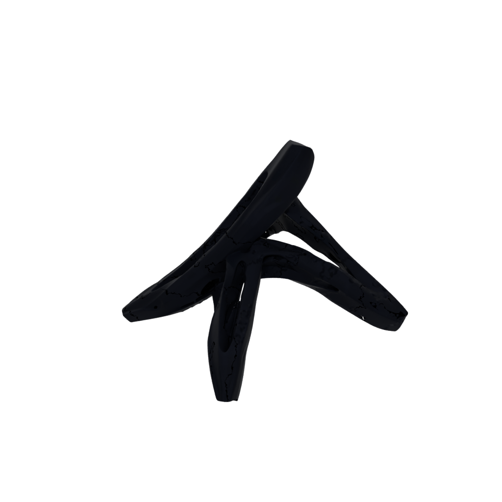 Obsidian Soft Tri-Bar Flip Toy